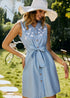 Blue Summer Boho Short Dress